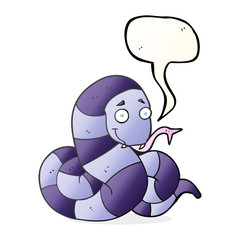 speech bubble cartoon snake