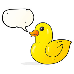 speech bubble cartoon rubber duck