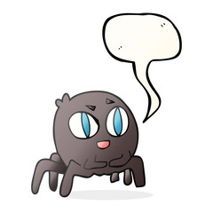speech bubble cartoon spider