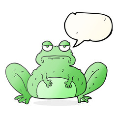 speech bubble cartoon frog