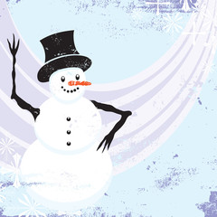 Snowman bkgd