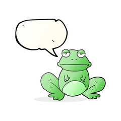 speech bubble cartoon frog