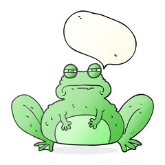 speech bubble cartoon frog