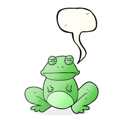 speech bubble cartoon frog