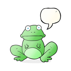 speech bubble cartoon frog