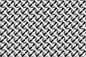 seamless pattern of white rounded and nested objects