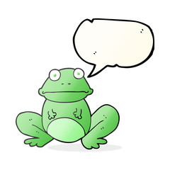 speech bubble cartoon frog