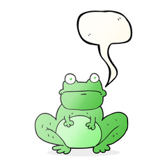 speech bubble cartoon frog