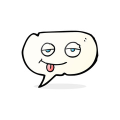 speech bubble cartoon tired eyes