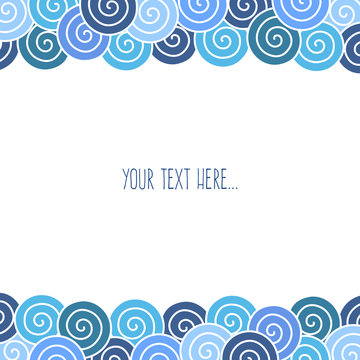 Vector abstract swirls background