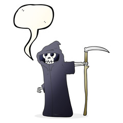 speech bubble cartoon death