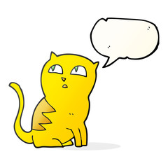 speech bubble cartoon cat