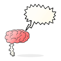 speech bubble cartoon brain