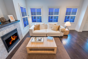 Interior design of a luxury living room