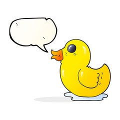 speech bubble cartoon rubber duck