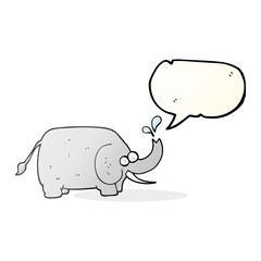 speech bubble cartoon elephant