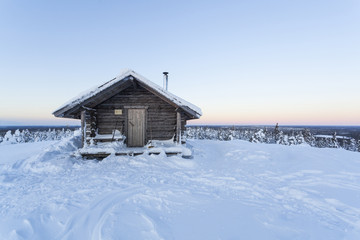 Cottage in winter