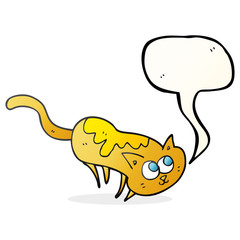 speech bubble cartoon cat