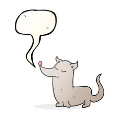 speech bubble cartoon little dog