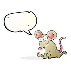 speech bubble cartoon mouse