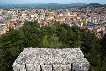 Fototapeta na wymiar panorama dal castello