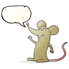 speech bubble cartoon mouse