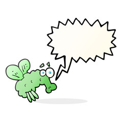 speech bubble cartoon fly