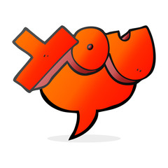 speech bubble cartoon you symbol
