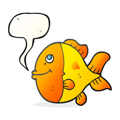 speech bubble cartoon fish
