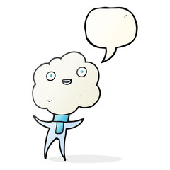 cute cloud head creature