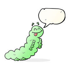 speech bubble cartoon caterpillar