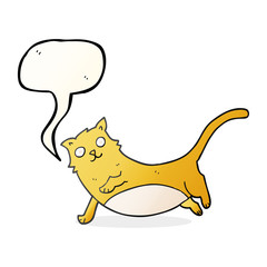 speech bubble cartoon cat