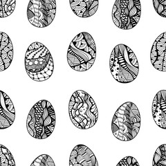 pattern with Easter eggs