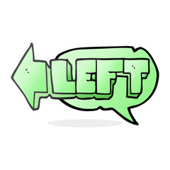 speech bubble cartoon left symbol