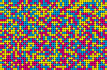 Abstract mosaic background from CMYK colors