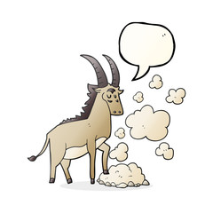 speech bubble cartoon antelope