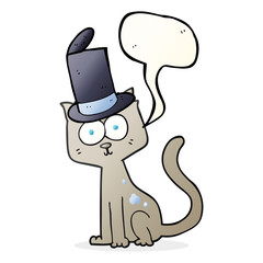 speech bubble cartoon cat
