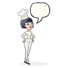 speech bubble cartoon chef