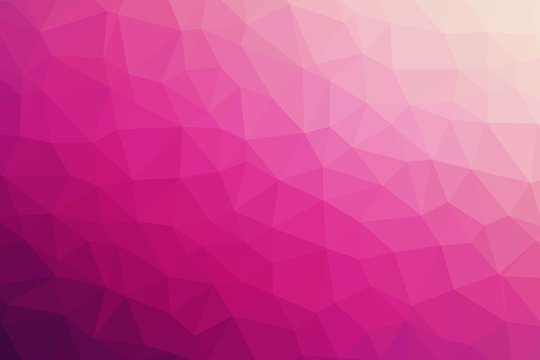 Pink Abstract Background Of Triangles Low Poly