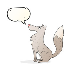 speech bubble cartoon wolf