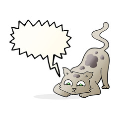 speech bubble cartoon cat