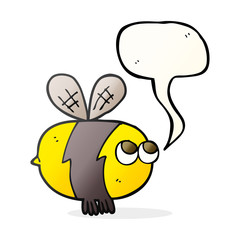 speech bubble cartoon bee