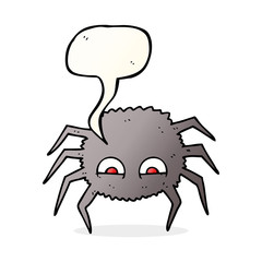 speech bubble cartoon spider