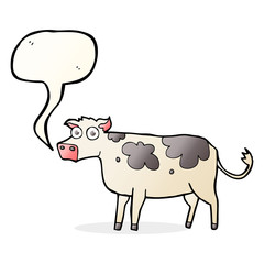 speech bubble cartoon cow