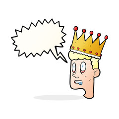 speech bubble cartoon idiot prince