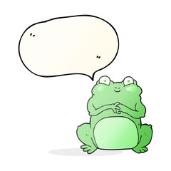 speech bubble cartoon funny frog