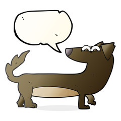 speech bubble cartoon dog