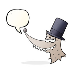 speech bubble cartoon rich wolf