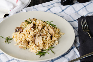Risotto with mushrooms