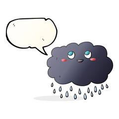 speech bubble cartoon raincloud